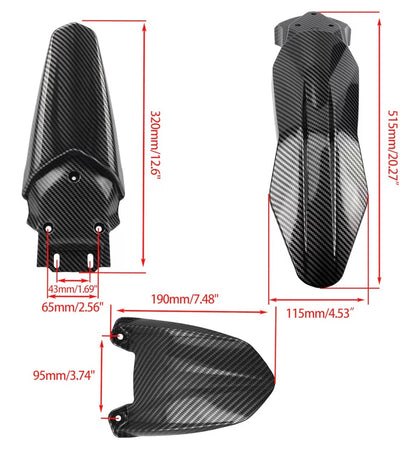 (PRE-ORDER) Talaria carbon fiber fender kit