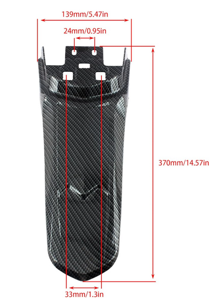 (PRE-ORDER) extended carbon fiber surron fender